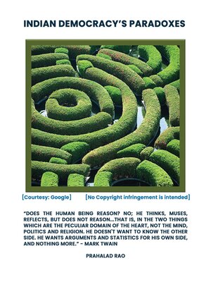 cover image of Indian Democracy's Paradoxes